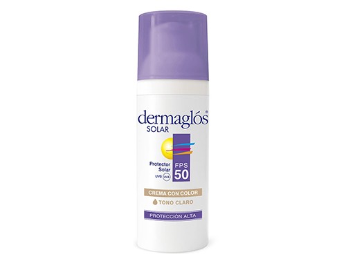 Dermaglos Solar Facial Crema con Color FPS50+ 50gr
