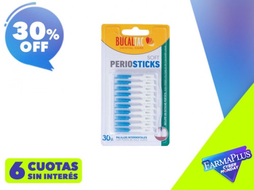 Bucal Tac Periosticks Soft Palillos Interdentales 30 Uni