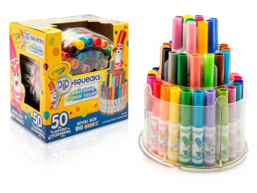 MIni Marcadores Pip Squeaks Torre x 50 colores Crayola