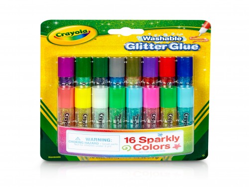 Ahesivos Glitter Mini x 16 Crayola
