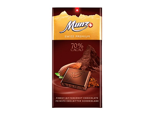 Chocolate Importado Munz Dark 70% 100grs