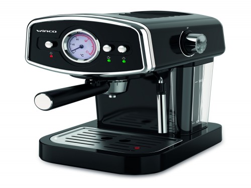 Cafetera Express Winco W1921N Negro apto cápsulas Nespresso y Dolce