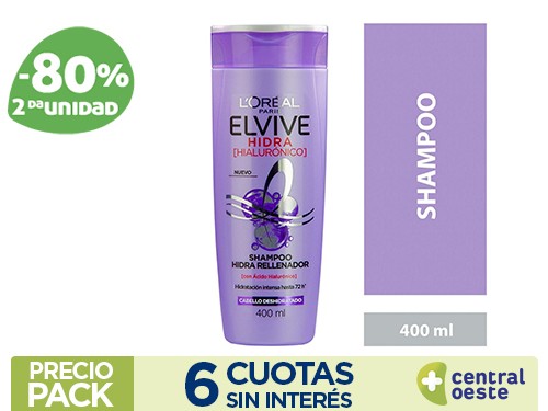 Shampoo Elvive Hidra Hialurónico x400ml