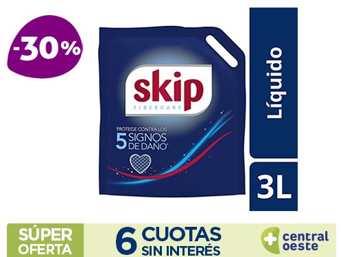 Skip Jabon Liquido x3Lt Fibercare Doy Pack