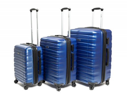 Set de 3 valijas rígidas modelo premium resistente colores