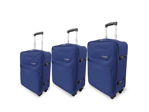 Set de 3 valijas semi rígidas jackard modelo 520 varios colores