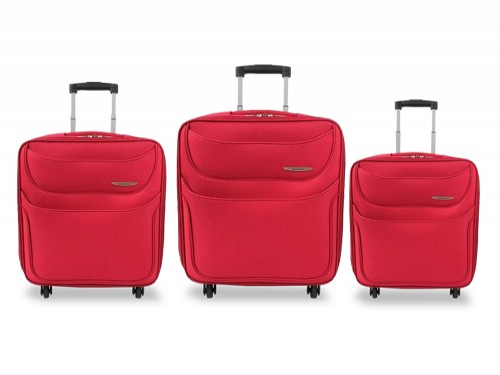 Set de 3 valijas semi rígidas jackard modelo 520 varios colores