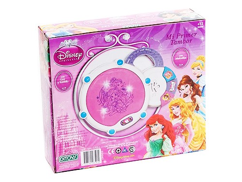 Tambor Electrónico Princesas Disney Mi Primer Tambor Original Ditoys