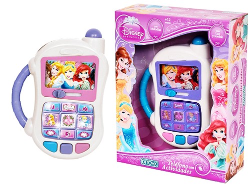 Teléfono Celular Con Actividades Princesas Disney Original Ditoys