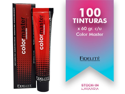 100 Tinturas Color Master x60grs c/u - Fidelite