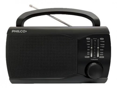 Radio Portatil Fm Am Philco Prm60 Pilas 220v Dual Cocina