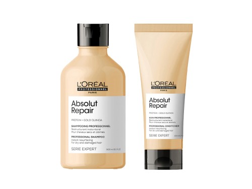 Loreal Pro - Absolut Repair LipGoldQ Shampoo 300ml+ Acond 200ml