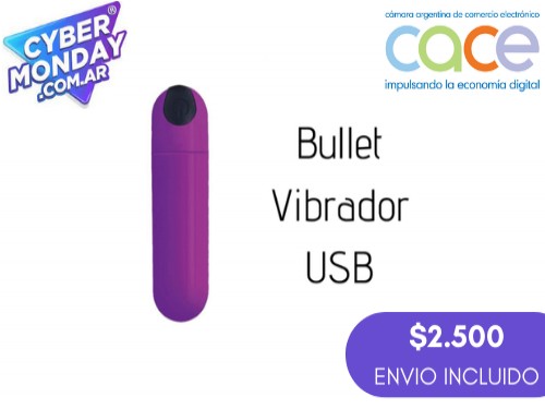 Bullet Bala Vibradora USB con 10 Funciones de Vibración Sex Therapy