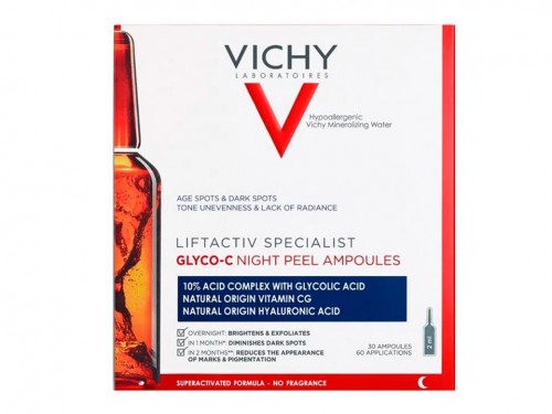 Ampollas Liftactiv Glyco-C peeling de noite 30 unidades - Vichy