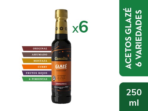 Aceto Reducción Glazé x 6 variedades Casalta.