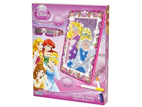 Tableta Luminosa 3d Disney Princesas Lighting Tablet Original Ditoys