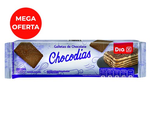 Galletita Chocodias de Chocolate 230 Gr.