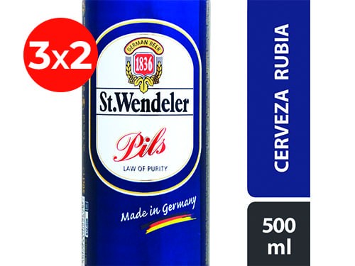 3X2 Cerveza St. Wendeler 500 ml.