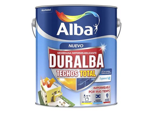 Membrana Liquida Para Techos Duralba Total Blanco Mate 20 Kg Alba