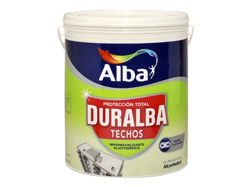 Membrana Liquida Para Techos Blanco Duralba 10 Kg Alba