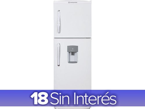 Heladera Con Freezer de 364 Litros Con Dispenser Blanco CONQUEROR