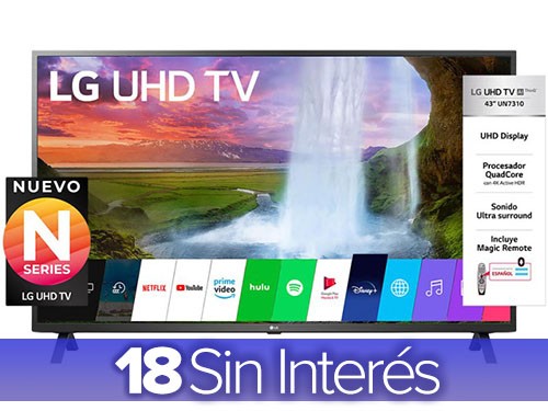 Smart Tv 43 Pulgadas 4K Ultra HD LG 43UN7310