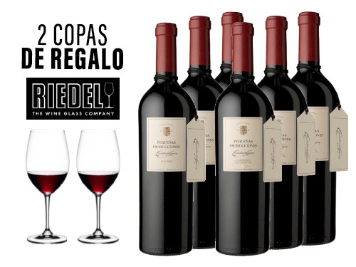 6 Vinos Escorihuela Gascón Más 2 Copas de Regalo Riedel