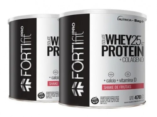 Pack Fortifit Pro Whey Protein Isolate Shake De Frutas