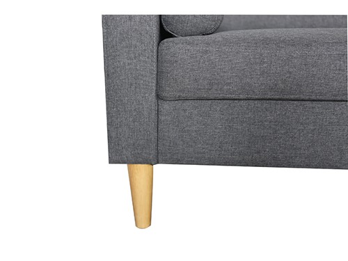 Sillon Sofa Moderno de 2 Cuerpos Gris Oscuro Ibra