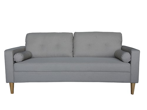 Sillon Sofa Moderno de 3 Cuerpos Gris Claro Ibra