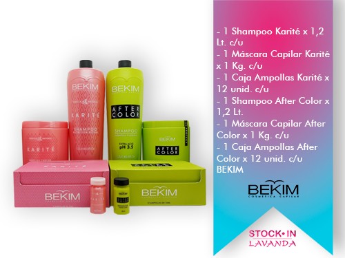 Shampoos + Mascaras + Ampollas Karite y/o After Color- Bekim
