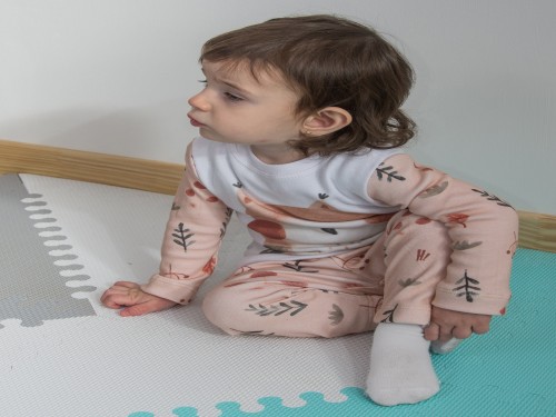 Pijama de Buho- 100% Algodón - Talles de 12 meses a 5/6 años