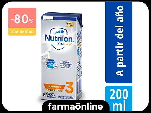 NUTRILON - Fórmula láctea profutura 3 brik 200 ML | Farmaonline