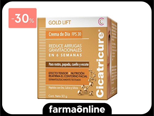 CICATRICURE - CREMA FACIAL DÍA GOLD LIFT 50 GR | Farmaonline
