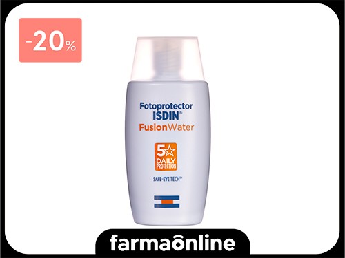 ISDIN - FOTOPROTECTOR FUSION WATER FPS 50+ 50 ML | Farmaonline