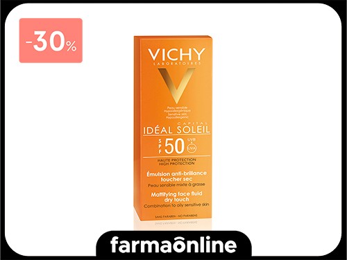 VICHY - IDEAL SOLEIL CREMA ROSTRO TOQUE SECO FPS50 50ML | Farmaonline