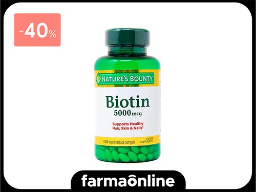 NATURE´S BOUNTY - Biotina 1000 mcg (100 tabletas) | Farmaonline