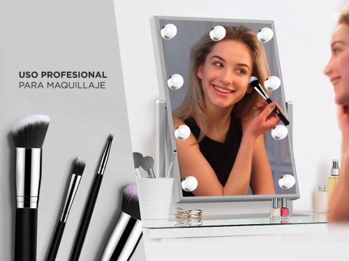 Set de Brochas Maquillaje Cosmetica Gadnic B12 x12