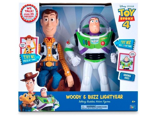 Combo Toy Story Buzz y Woody Interactivos + Forky De Regalo originales