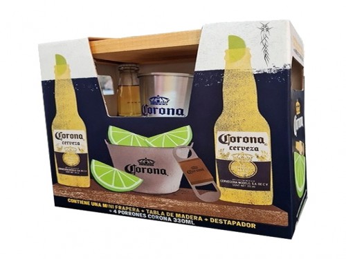 Set Corona Frapera + Tabla + Destapador + 4 Coronas 330ml