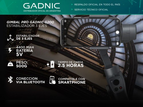 Gimbal Pro Gadnic G200 Estabilizador 3 Ejes
