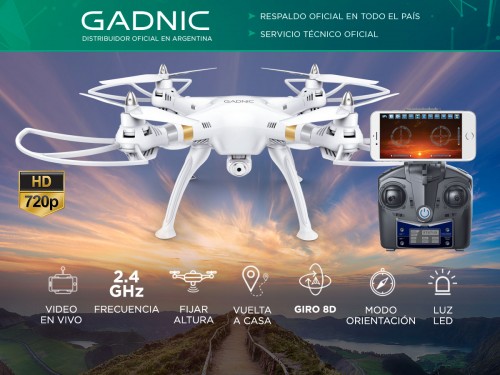 Drone Gadnic Buzzard T70 c/ Cámara HD Giros 8D Vuelta a Casa Fijar Alt