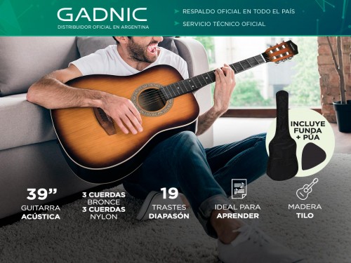 Guitarra Criolla Gadnic 39 COLOR