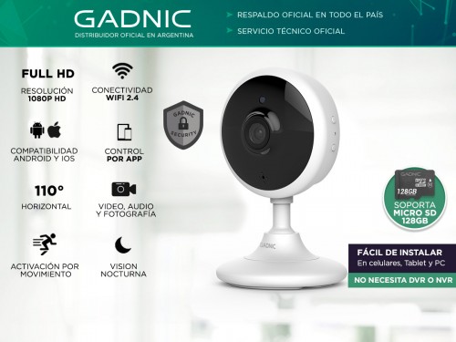Camara de Seguridad Baby Call Gadnic 702 Full HD 1920x1080