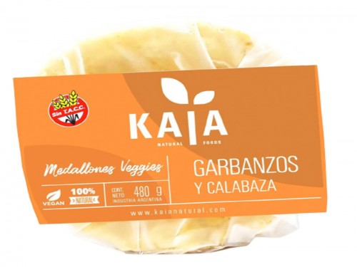 Hamburguesas Garbanzos Calabaza y Cebolla caramelizada x 500 g KAIA