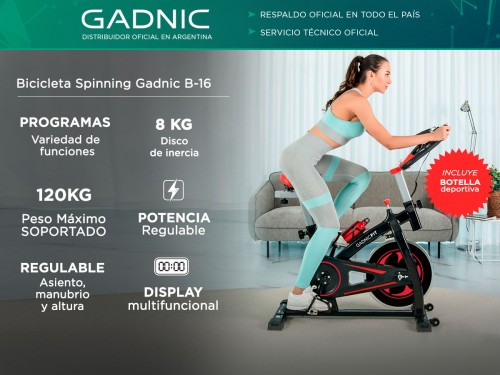 Bicicleta Fija Gadnic B-16 Spinning Indoor Disco Inercia 8kg