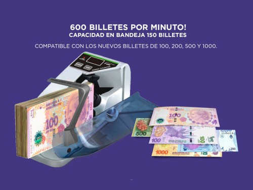 Contadora De Billetes Gadnic P-600 Mini Portátil 600 Bill/Mi