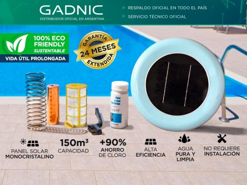 Ionizador Solar Gadnic IH2O Pro Antisarro Sustentable 150.00