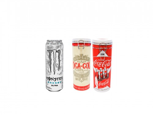 Monster Ultra 473 ml x6 + Lata de Cocina Coca-Cola x2