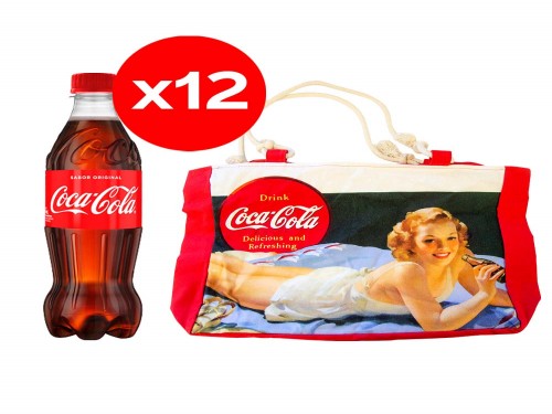 Coca-Cola Sin Azúcar 500 ml x12 + Fibre Bowl Coca-Cola x2